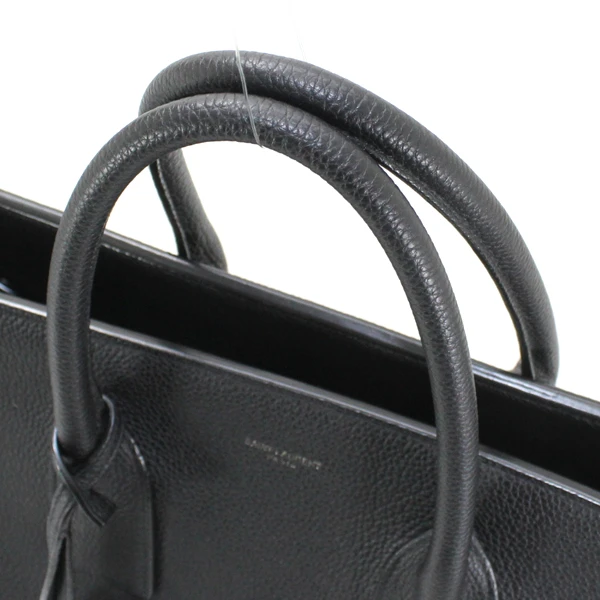 Saint Laurent Black Leather Large Classic Sac De Jour Tote Bag