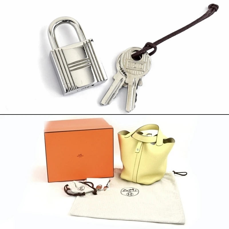 Hermes (Stamp X) Picotin Lock PM  Yellow Silver Hardware Taurillon Clemence