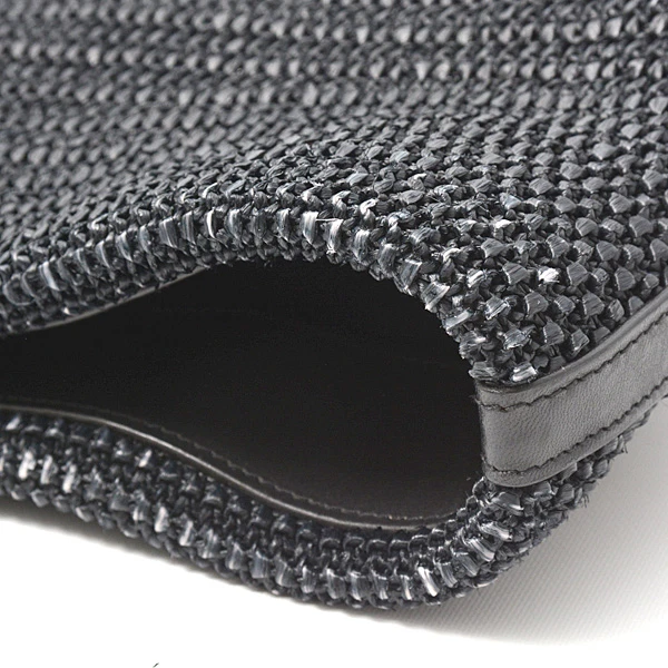 Saint Laurent Black Cabas Noir Raffia Tote Bag