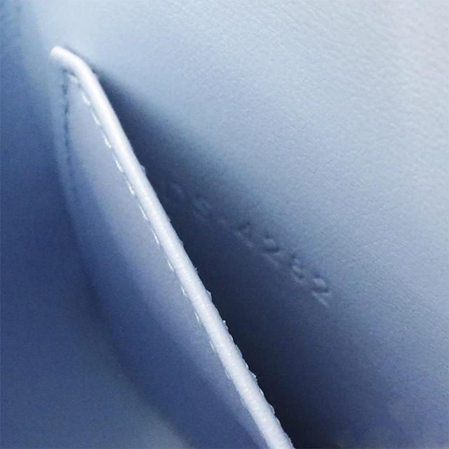 Celine Mini Triomphe Shiny Calfskin Celeste Light Blue Shoulder Bag