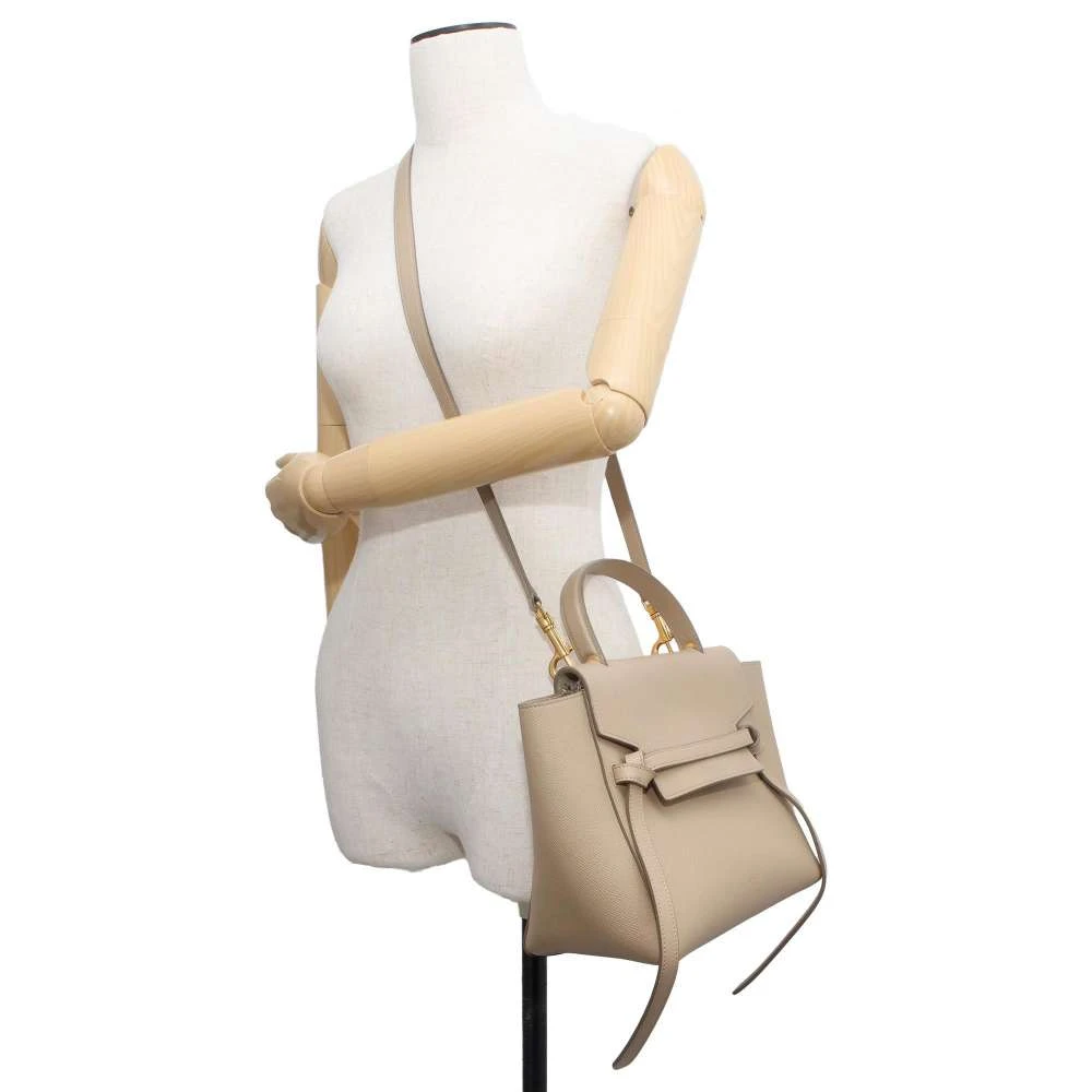 Celine Beige Leather Micro Belt Bag