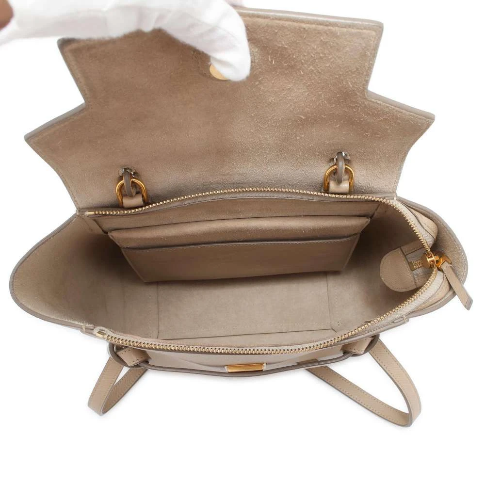 Celine Beige Leather Micro Belt Bag