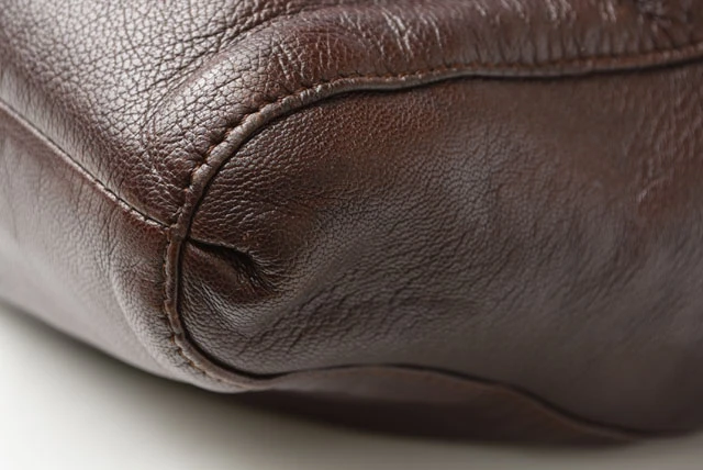 Loewe Dark Brown Nappa Leather Vintage Woven Hobo Bag with Pouch