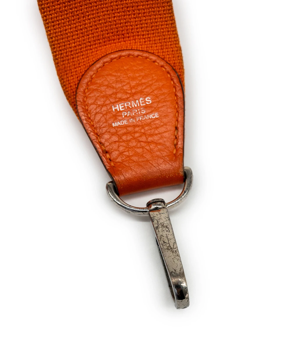 Hermes Size 28 Orange Color Fe Clemence Leather Evelyne III PM bag