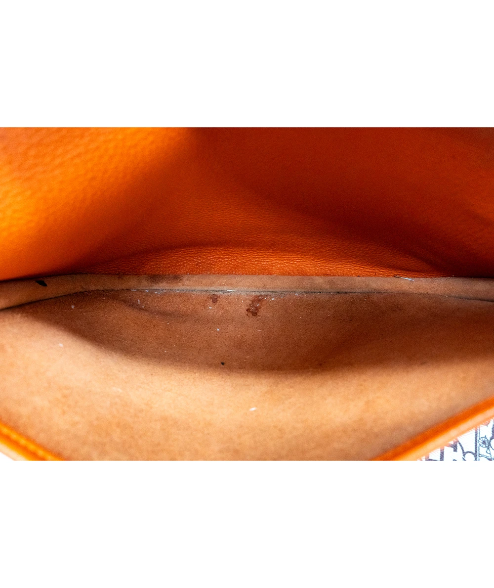 Hermes Size 28 Orange Color Fe Clemence Leather Evelyne III PM bag