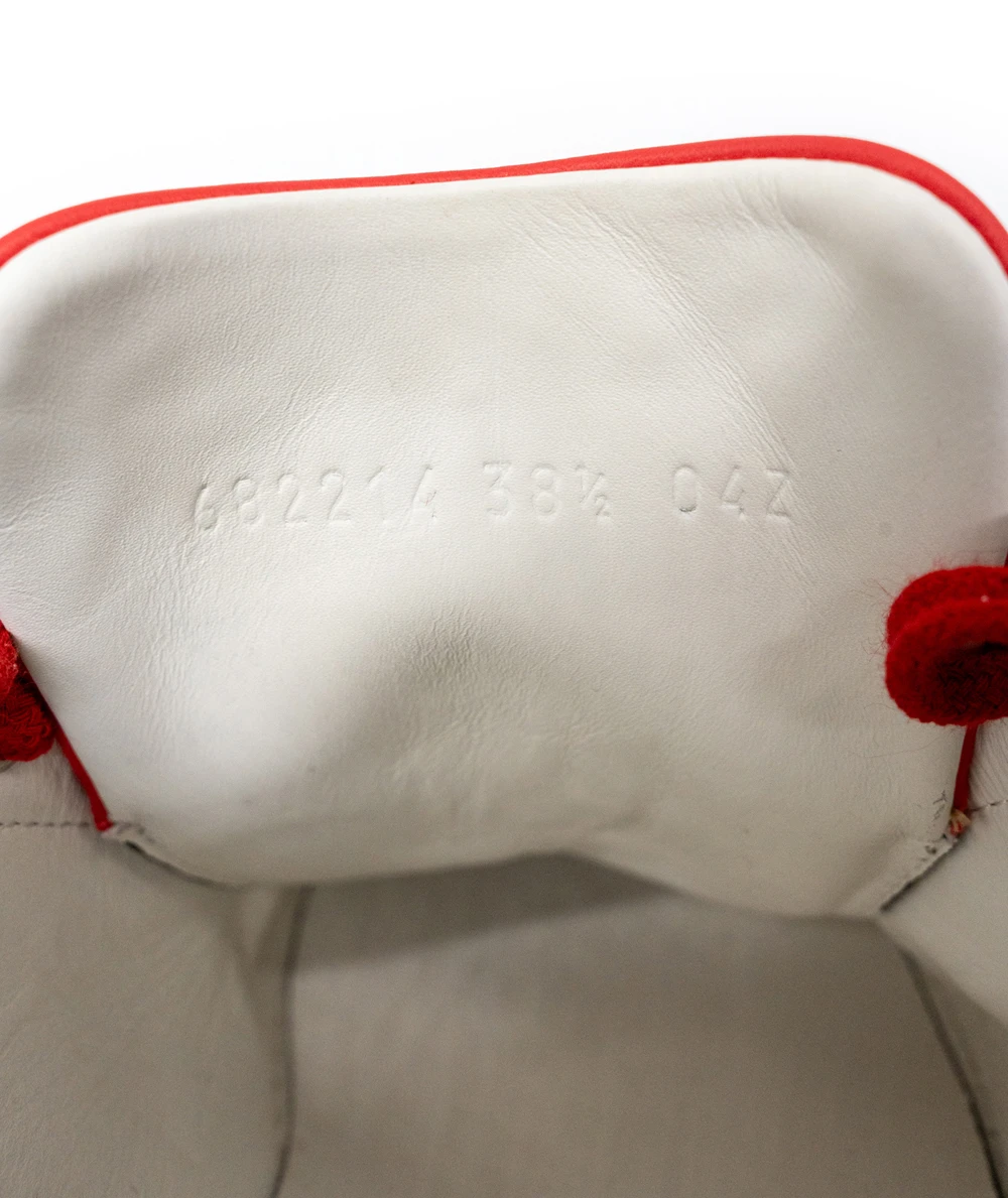 Gucci Size 38.5 Brown Canvas and Leather Ace Sneakers