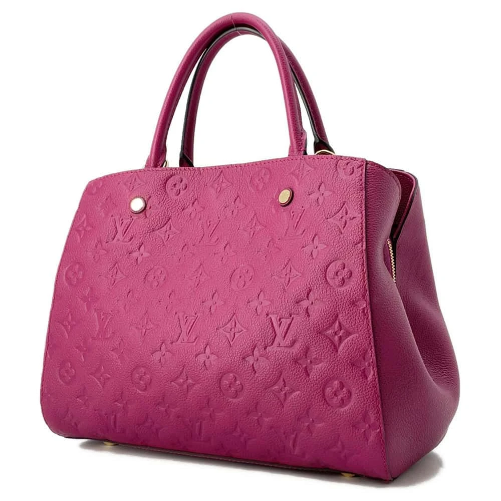Louis Vuitton Aurore Monogram Empreinte Montaigne MM Top Handle Bag