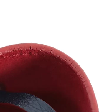 Louis Vuitton Navy Blue Leather Lock Me Bucket Bag