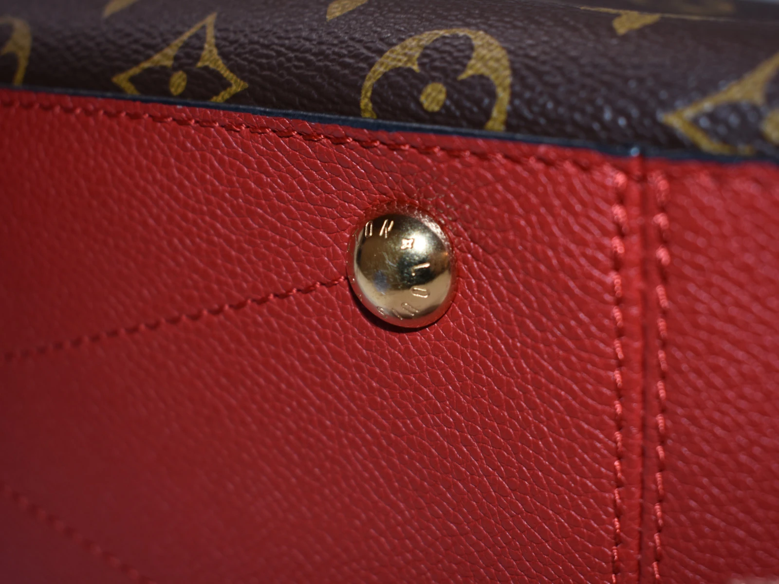 Louis Vuitton Red Monogram Canvas and Leather Surene MM Bag