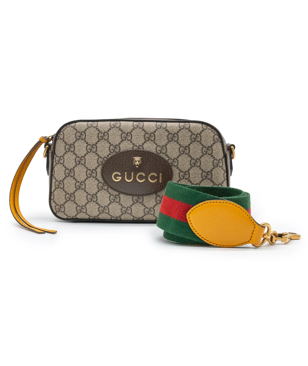 Gucci Beige/Brown GG Supreme Canvas Messenger Bag