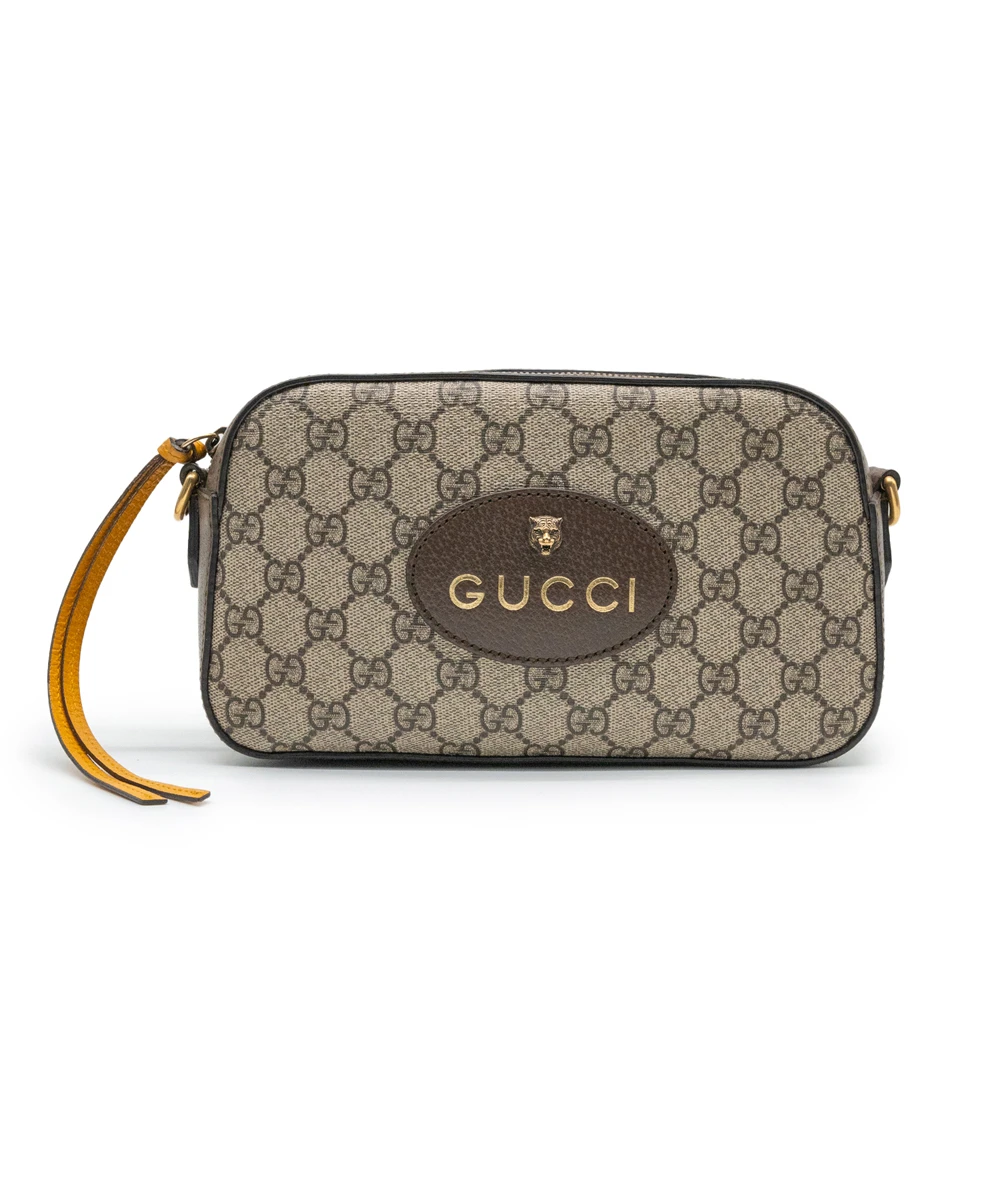 Gucci Beige/Brown GG Supreme Canvas Messenger Bag