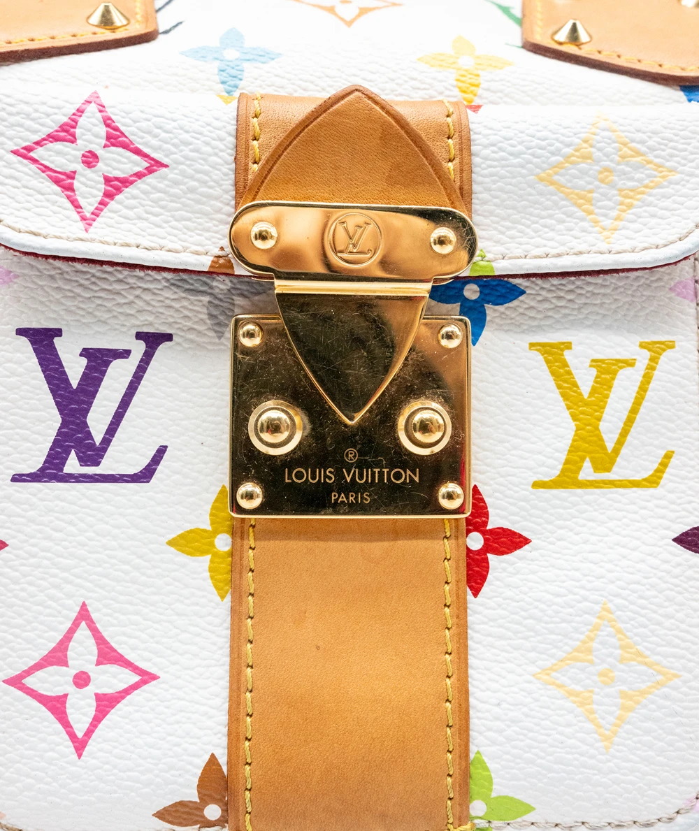 Louis Vuitton White Multicolor Monogram Canvas Speedy 30