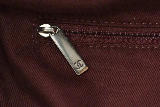 Chanel Vintage Leather Quilted Stitch Black Bowling Bag