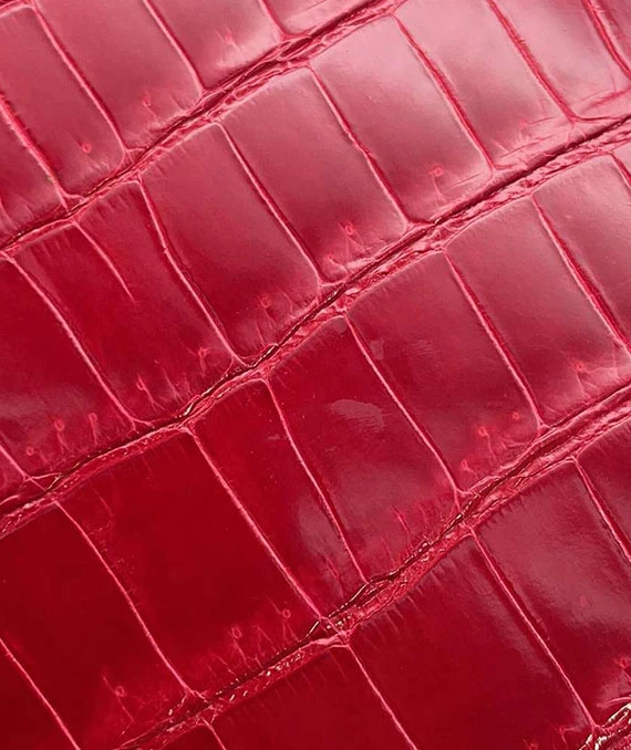 Hermes 2004 Porosus Crocodile Leather Birkin Handbag size 30 in Blaze with Palladium Hardware