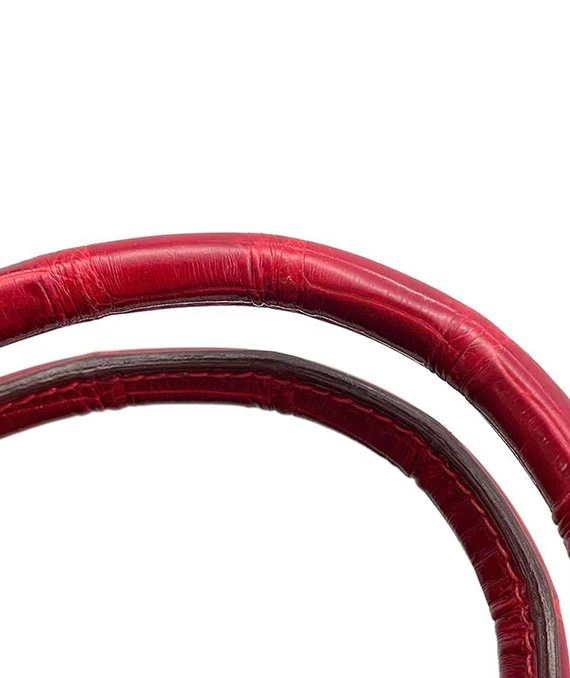 Hermes 2004 Porosus Crocodile Leather Birkin Handbag size 30 in Blaze with Palladium Hardware