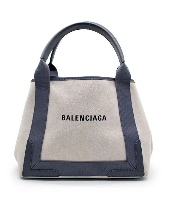Balenciaga Navy XS Grey Cabas Bag