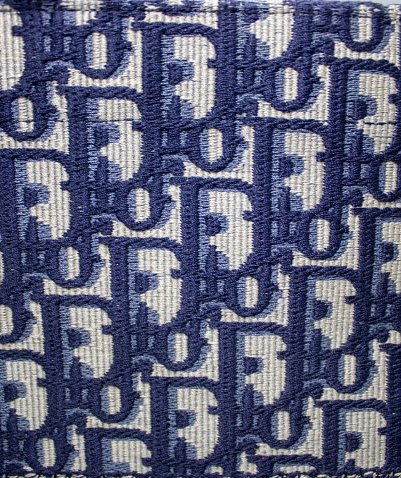 Christian Dior Navy Blue Book large Tote Canvas bag