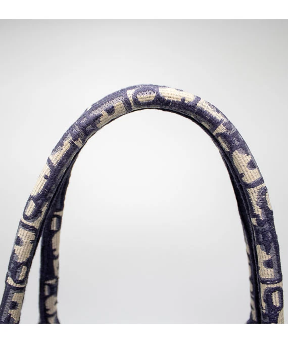 Christian Dior Navy Blue Book large Tote Canvas bag