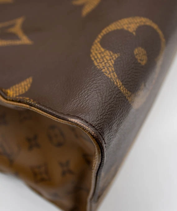 Louis Vuitton On The Go Tote GM Bag Monogram Giant Reverse