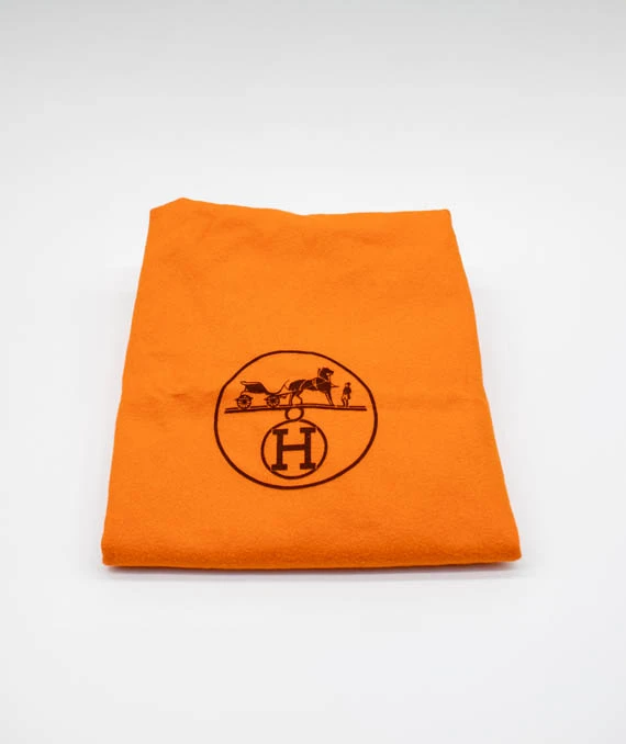 Hermes Size 18 Clemence Leather Orange Poppy Picotin Lock PM tote bag with Palladium Hardware