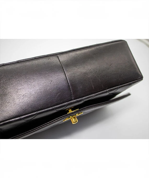 Chanel Black Quilted Lambskin Diana Medium Vintage Flap Handbag