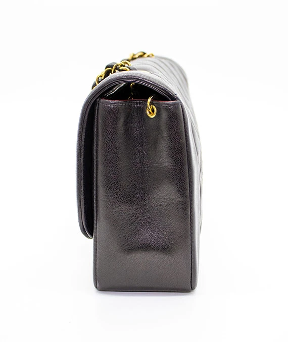 Chanel Black Quilted Lambskin Diana Medium Vintage Flap Handbag