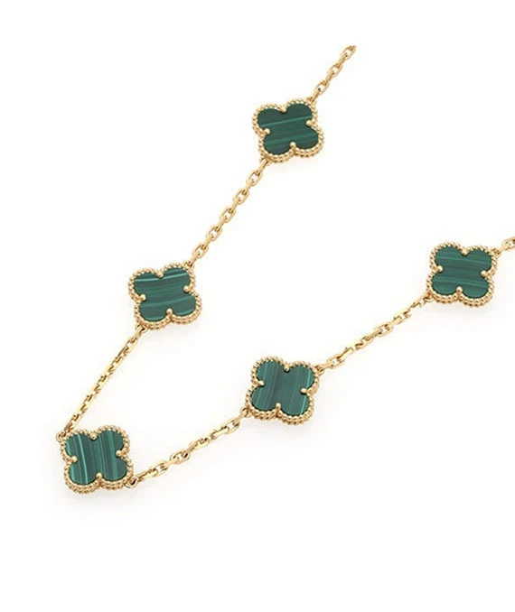 Van Cleef & Arpels Vintage Alhambra Long 20 Motifs Necklace in 18k Yellow Gold