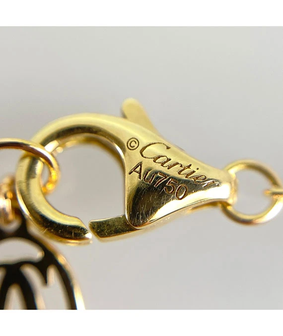 Cartier Panthere Tsavorite Garnet 18k Yellow Gold Necklace