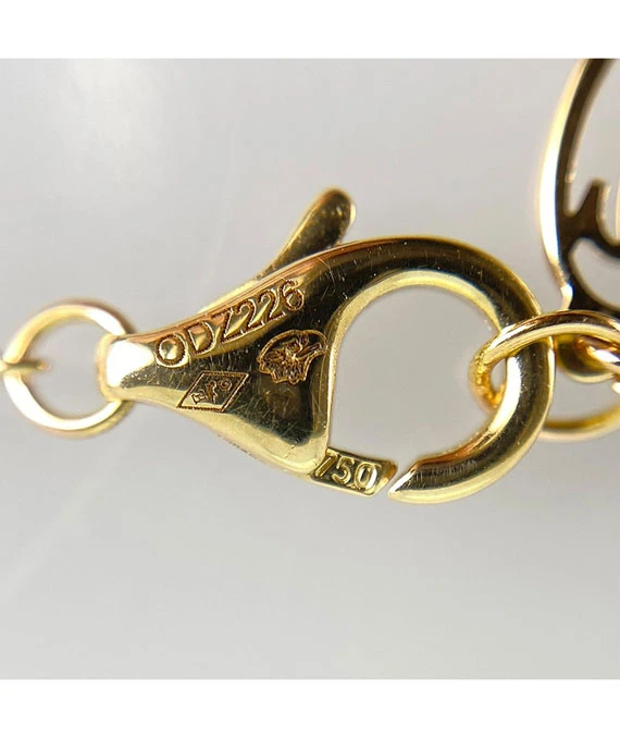 Cartier Panthere Tsavorite Garnet 18k Yellow Gold Necklace