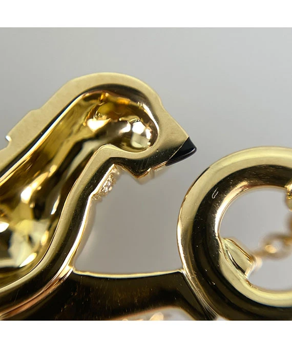 Cartier Panthere Tsavorite Garnet 18k Yellow Gold Necklace