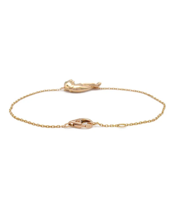 Cartier Panther Tsavorite Garnet / Onyx Bracelet in 18k Rose Gold