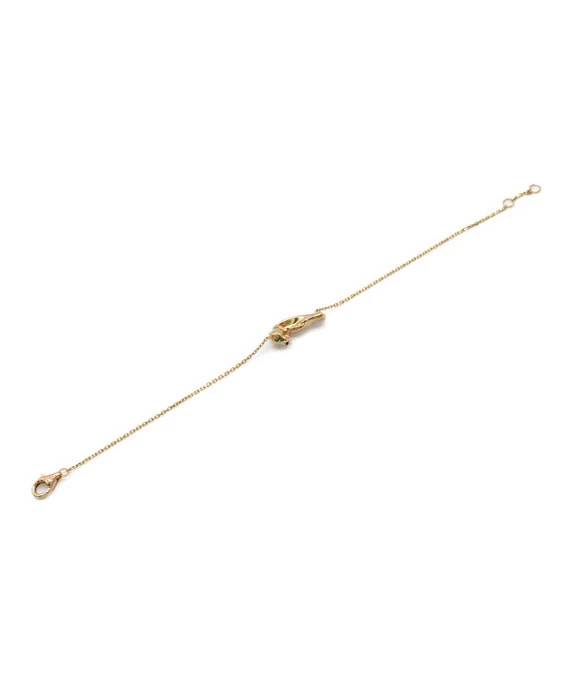 Cartier Panther Tsavorite Garnet / Onyx Bracelet in 18k Rose Gold