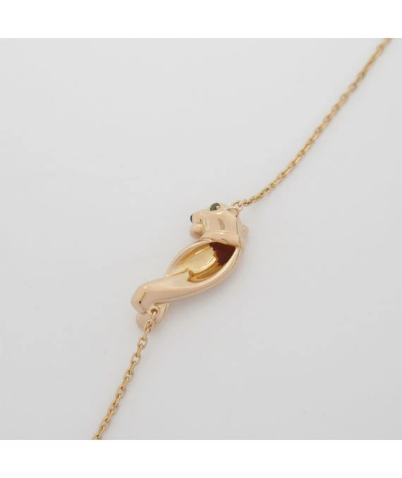 Cartier Panther Tsavorite Garnet / Onyx Bracelet in 18k Rose Gold