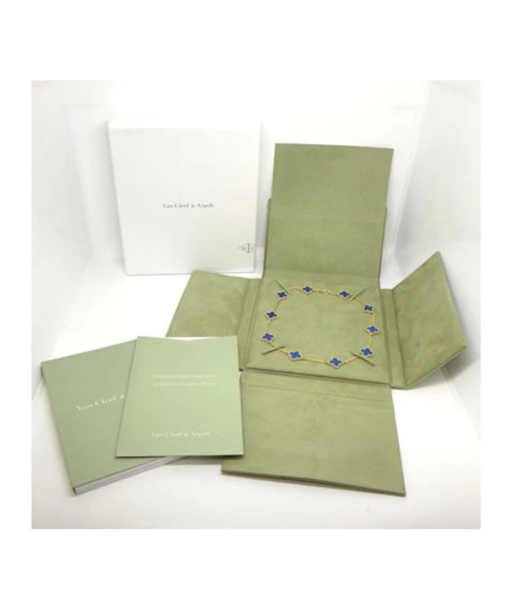 Van Cleef & Arpels Vintage Alhambra 10 Motifs 18k Yellow Gold Necklace