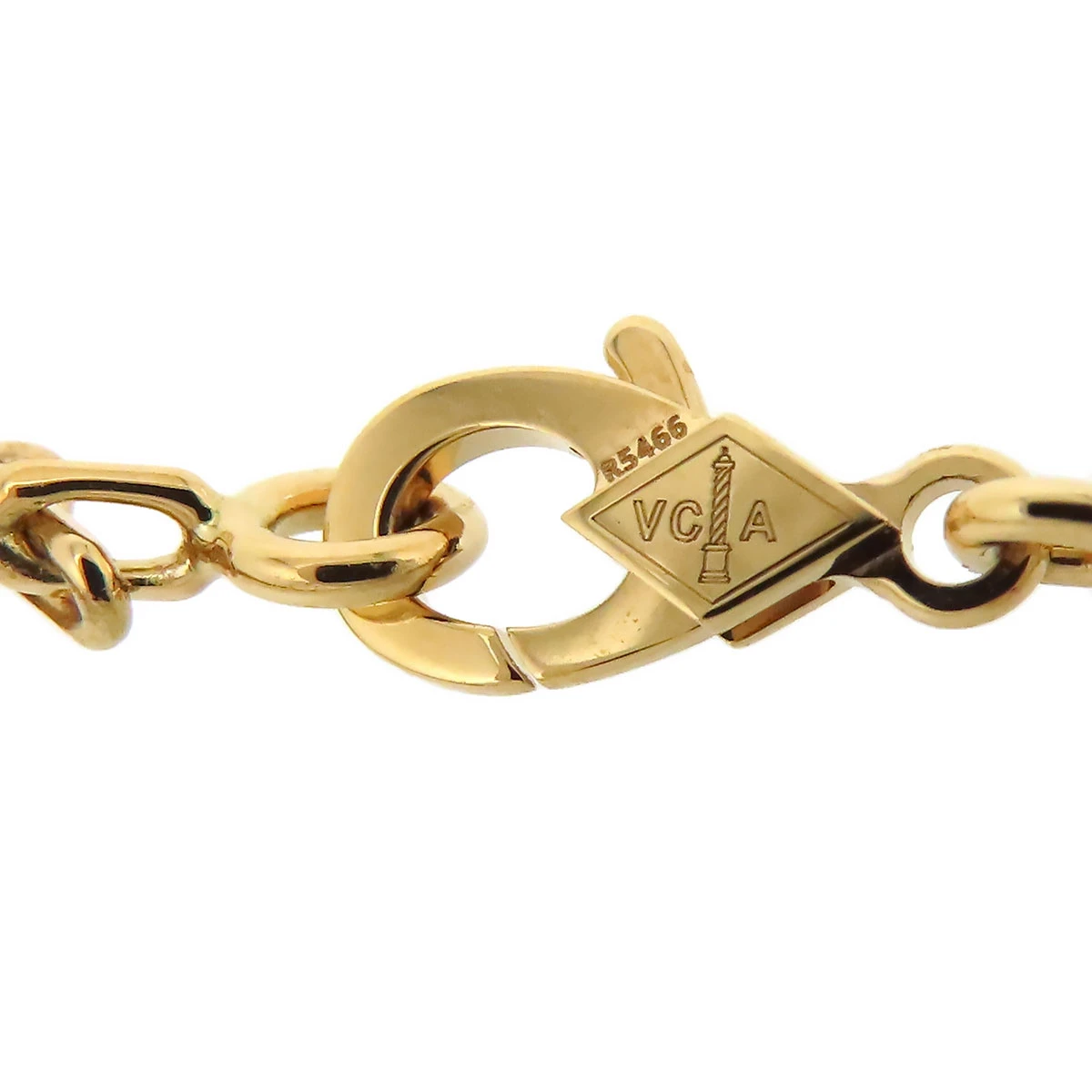 Van Cleef & Arpels Vintage Alhambra 5P Mother-of-Pearl Motif In 18k Yellow Gold Bracelet