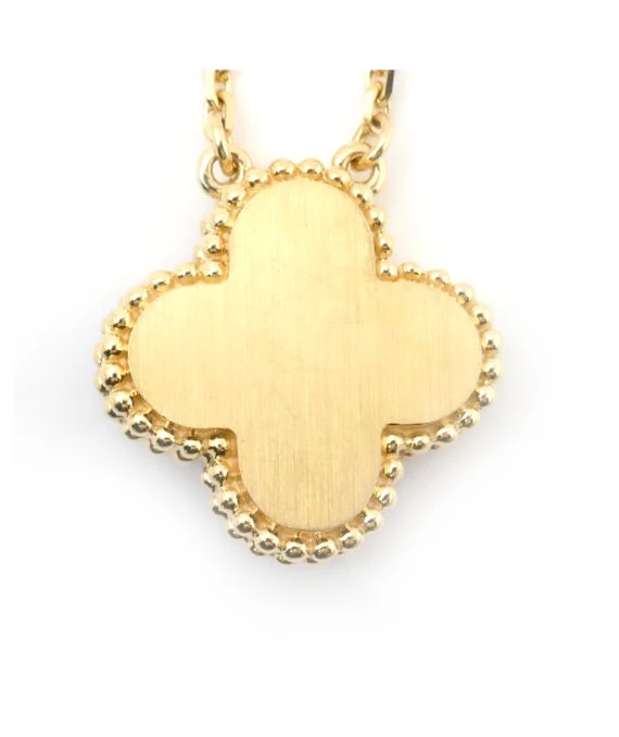 Van Cleef & Arpels Vintage Alhambra 2019 Christmas Limited Edition Necklace In 18k Yellow Gold