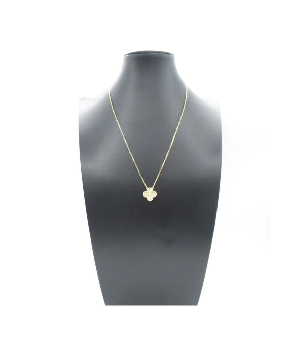 Van Cleef & Arpels Vintage Alhambra Necklace In 18k Yellow Gold
