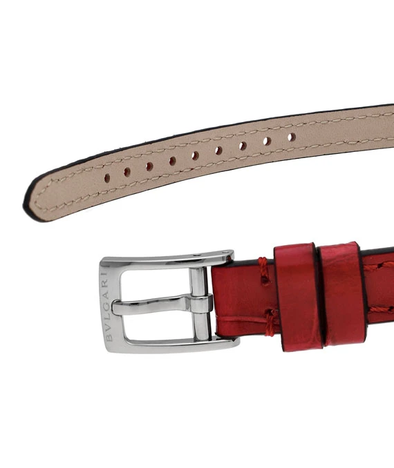 Bulgari Serpenti Diamond Encrusted 18k Rose Gold Bezel and Diamond Encrusted White Dial Watch