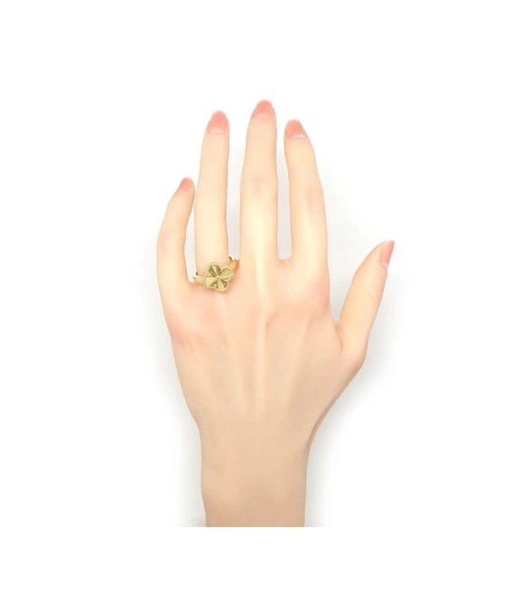 Van Cleef & Arpels Vintage Alhambra 18k Yellow Gold Ring