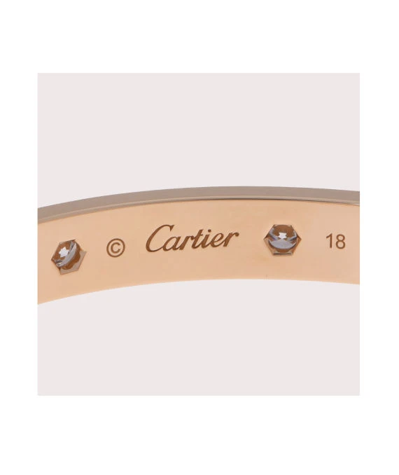 Cartier Diamond Encrusted Size 18 Love Bracelet in 18k Yellow Gold