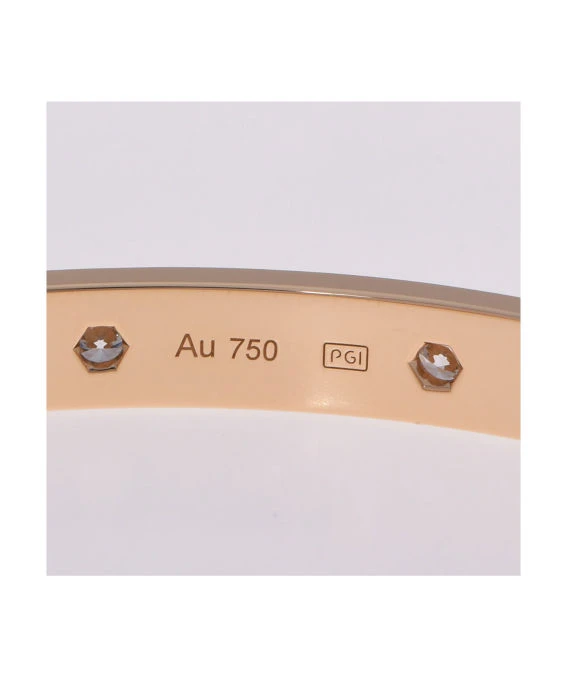 Cartier Diamond Encrusted Size 18 Love Bracelet in 18k Yellow Gold