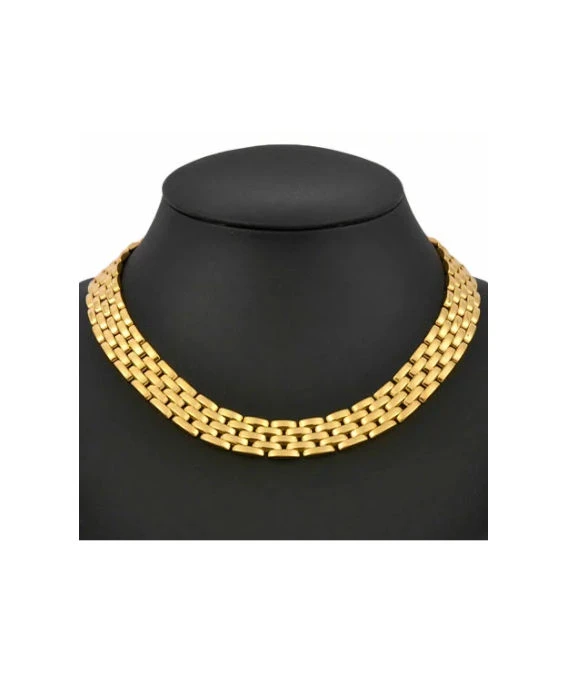 Cartier Mailon Panthere 5 Row Necklace In 18k Yellow Gold