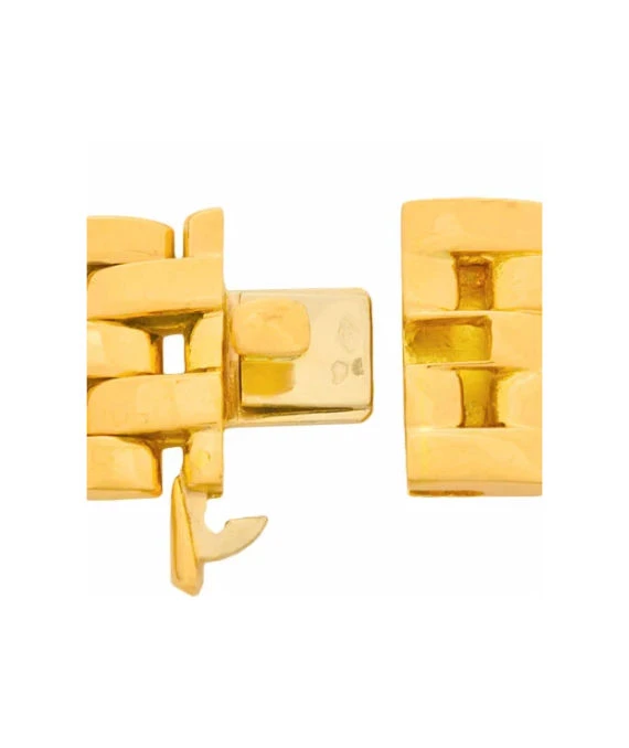 Cartier Mailon Panthere 5 Row Necklace In 18k Yellow Gold