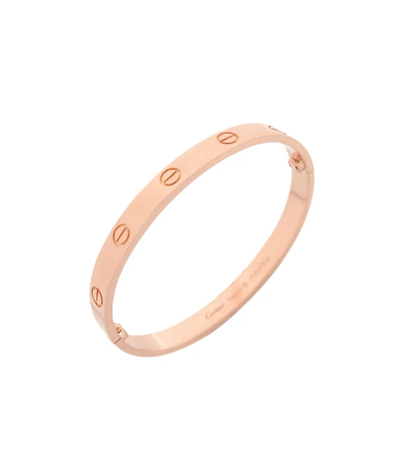Cartier Pink Gold Love Bracelet 18k Size 16 With Driver