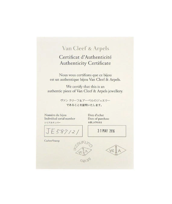 Van Cleef & Arpels Bracelet Vintage Alhambra Diamond Paved 5 Motif 18k White Gold Bracelet