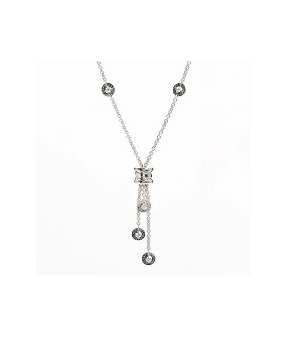 Bvlgari B zero 1 Element Diamond Necklace In 18k White Gold