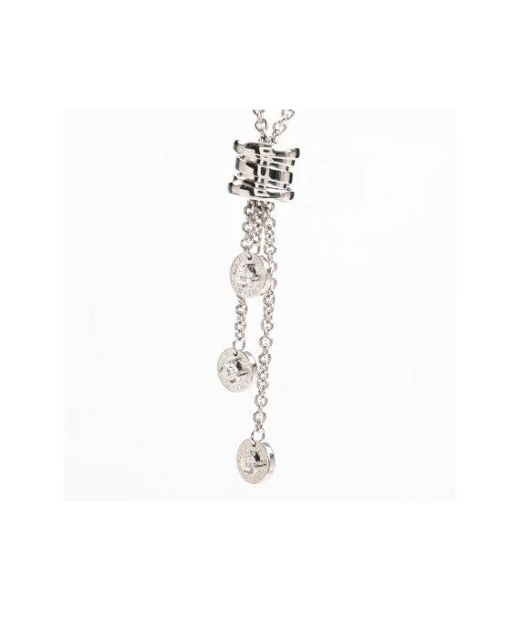 Bvlgari B zero 1 Element Diamond Necklace In 18k White Gold