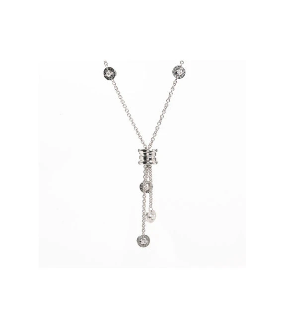Bvlgari B zero 1 Element Diamond Necklace In 18k White Gold