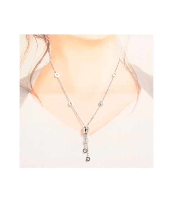 Bvlgari B zero 1 Element Diamond Necklace In 18k White Gold