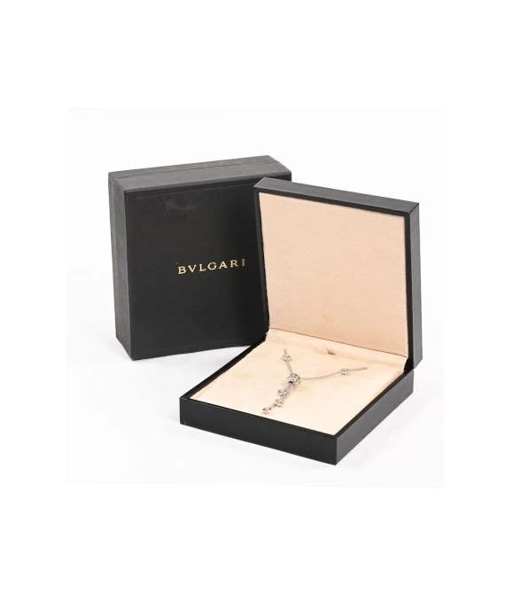 Bvlgari B zero 1 Element Diamond Necklace In 18k White Gold